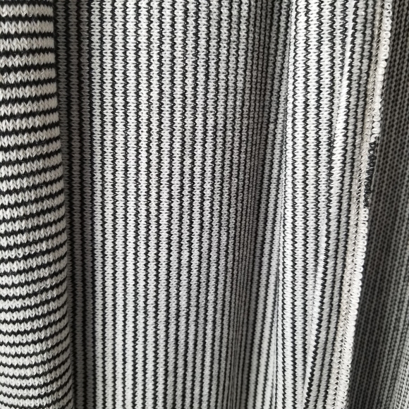 Sunday in Brooklyn Long Sleeve Striped Knit Open Cardigan Black/White Size S - Picture 9 of 12